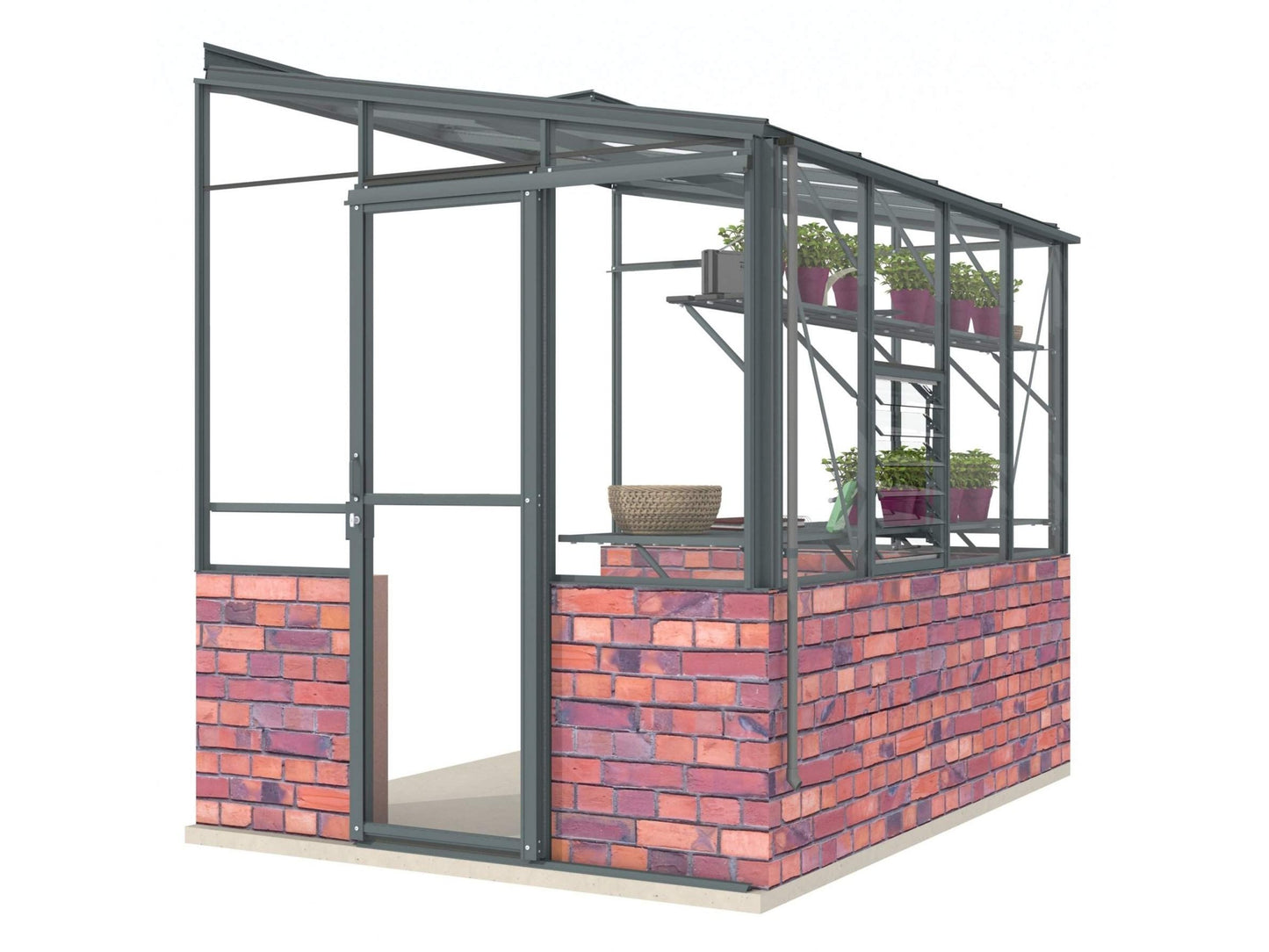 Robinsons 6ft wide LEAN-TO Dwarf Wall