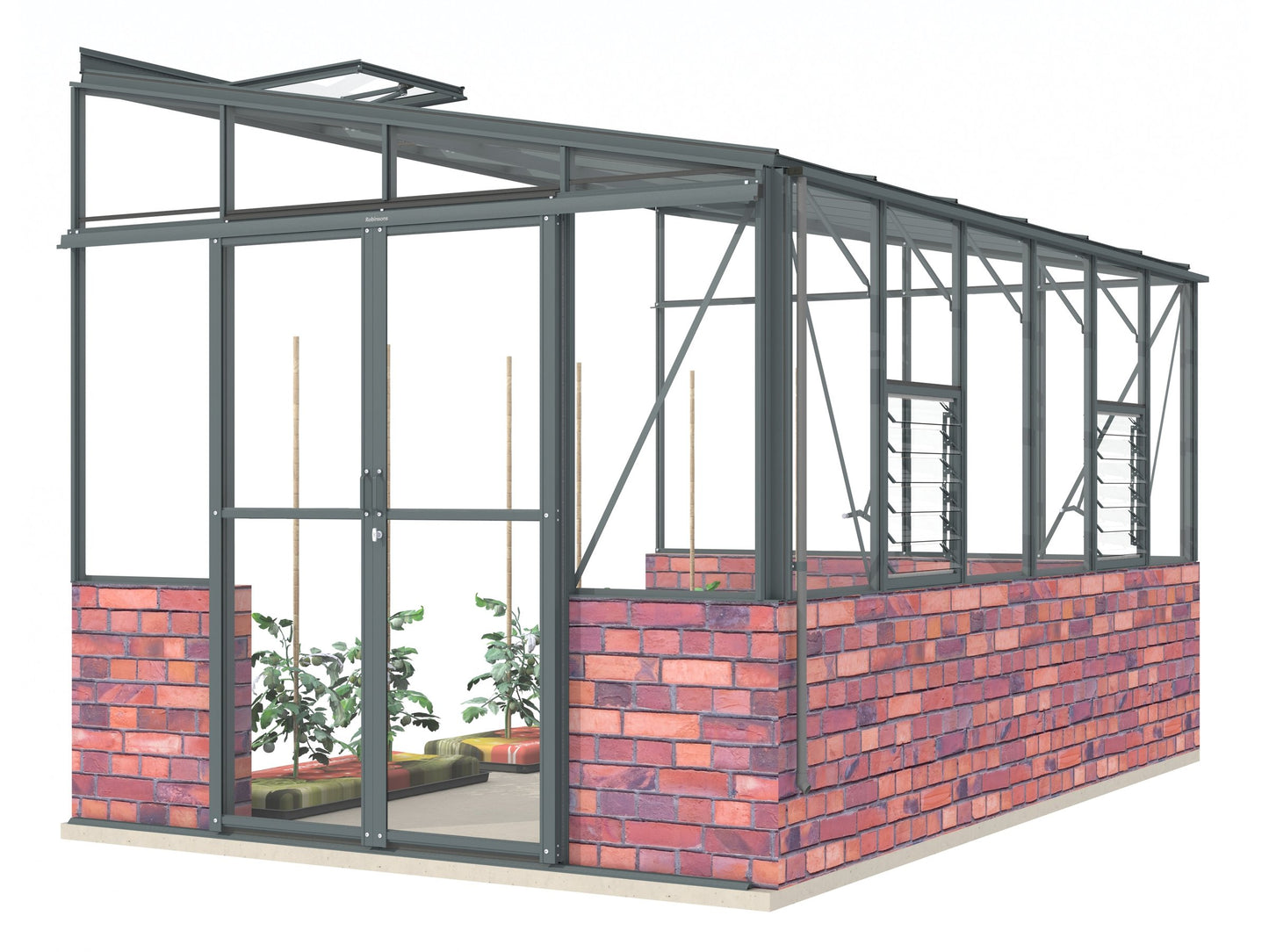 Robinsons 8ft wide LEAN-TO Dwarf Wall