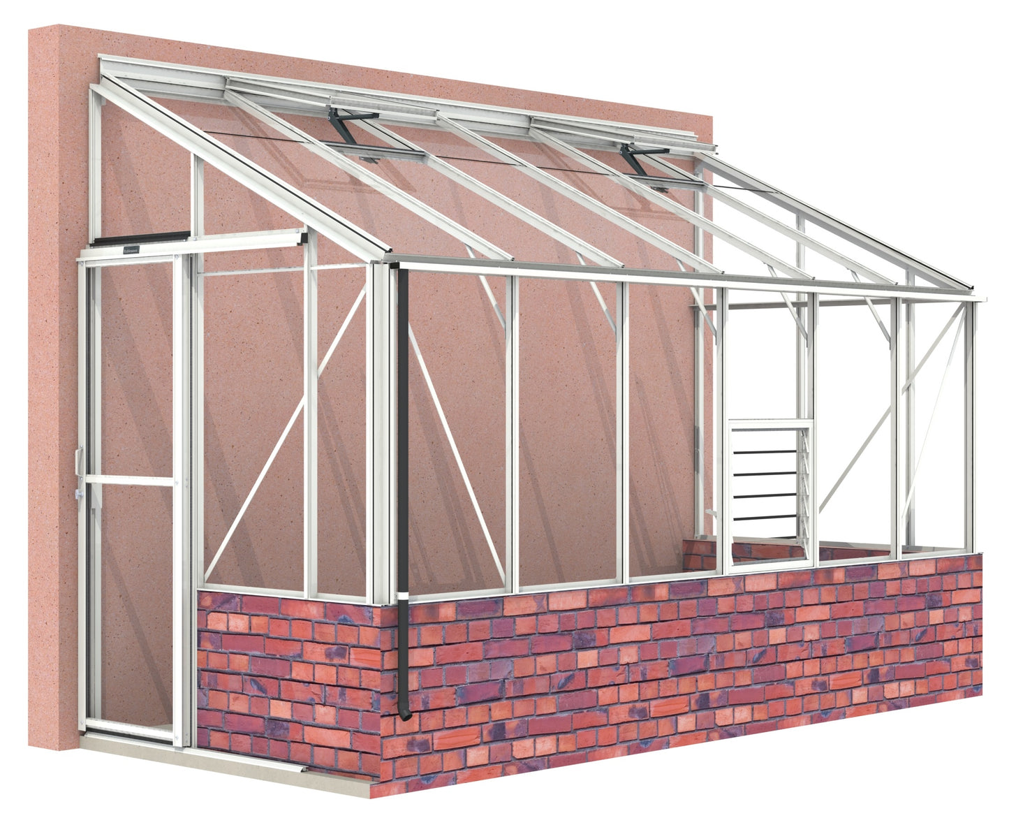 Robinsons 5ft wide LEAN-TO Dwarf Wall