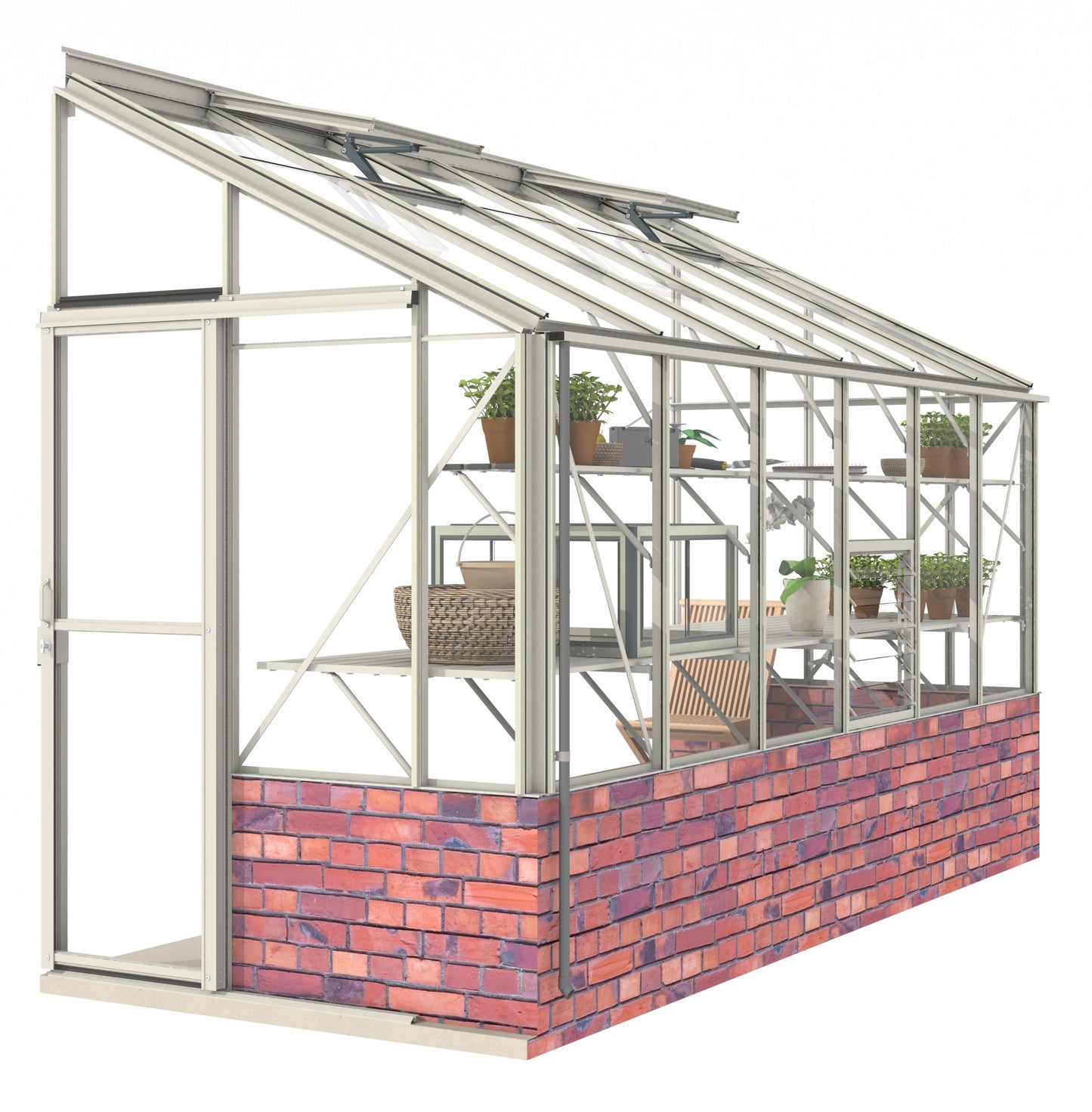 Robinsons 5ft wide LEAN-TO Dwarf Wall