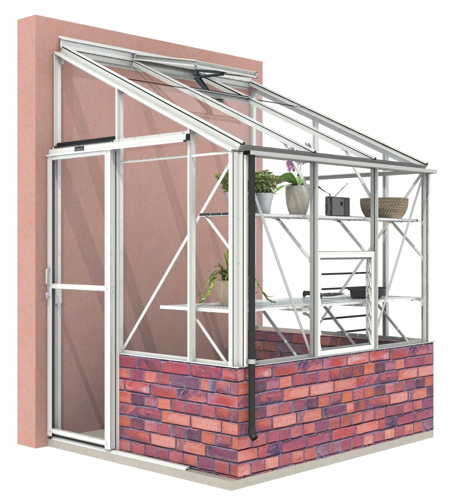 Robinsons 5ft wide LEAN-TO Dwarf Wall