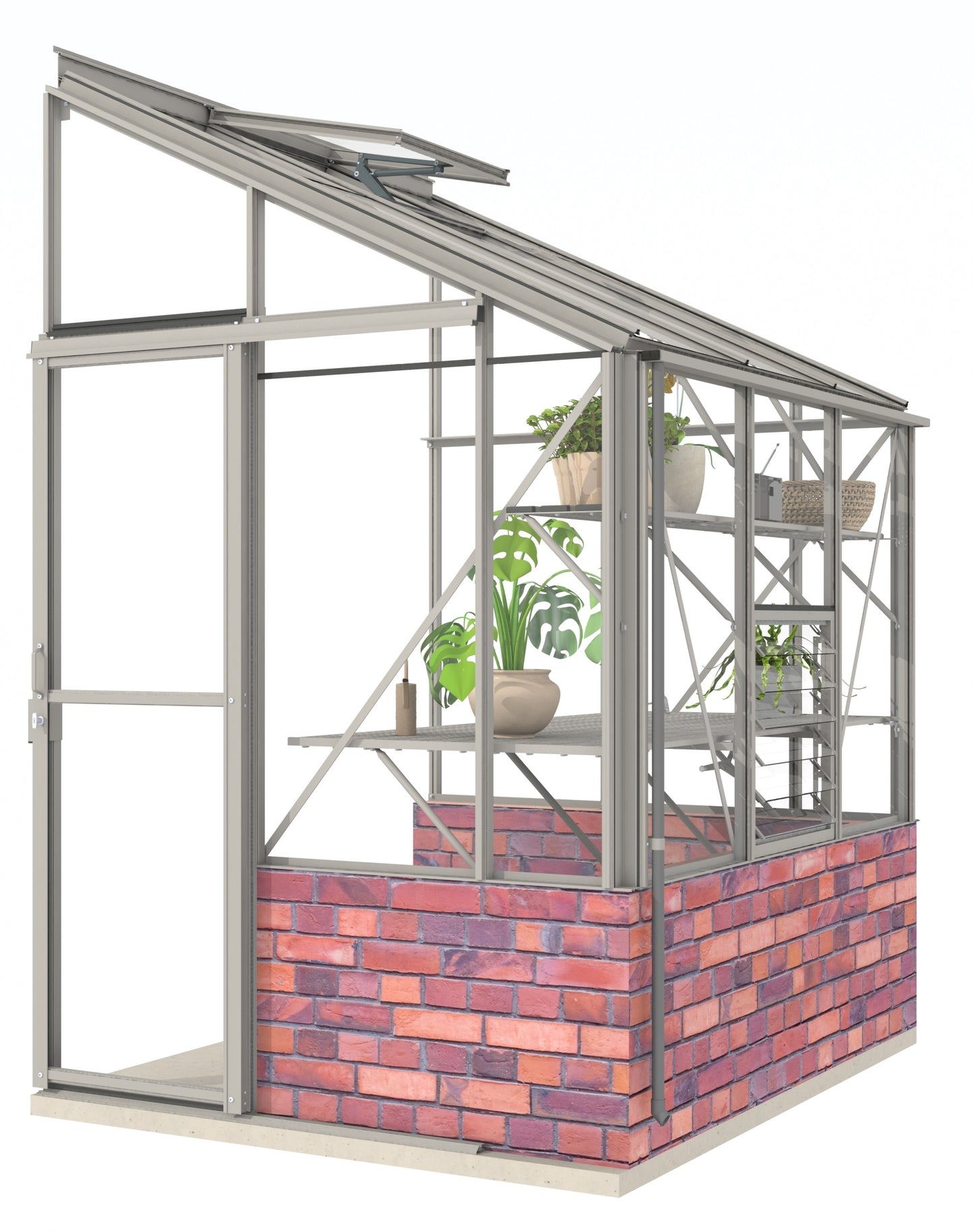 Robinsons 5ft wide LEAN-TO Dwarf Wall