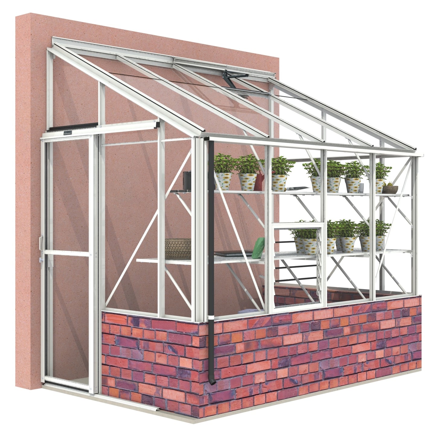 Robinsons 5ft wide LEAN-TO Dwarf Wall