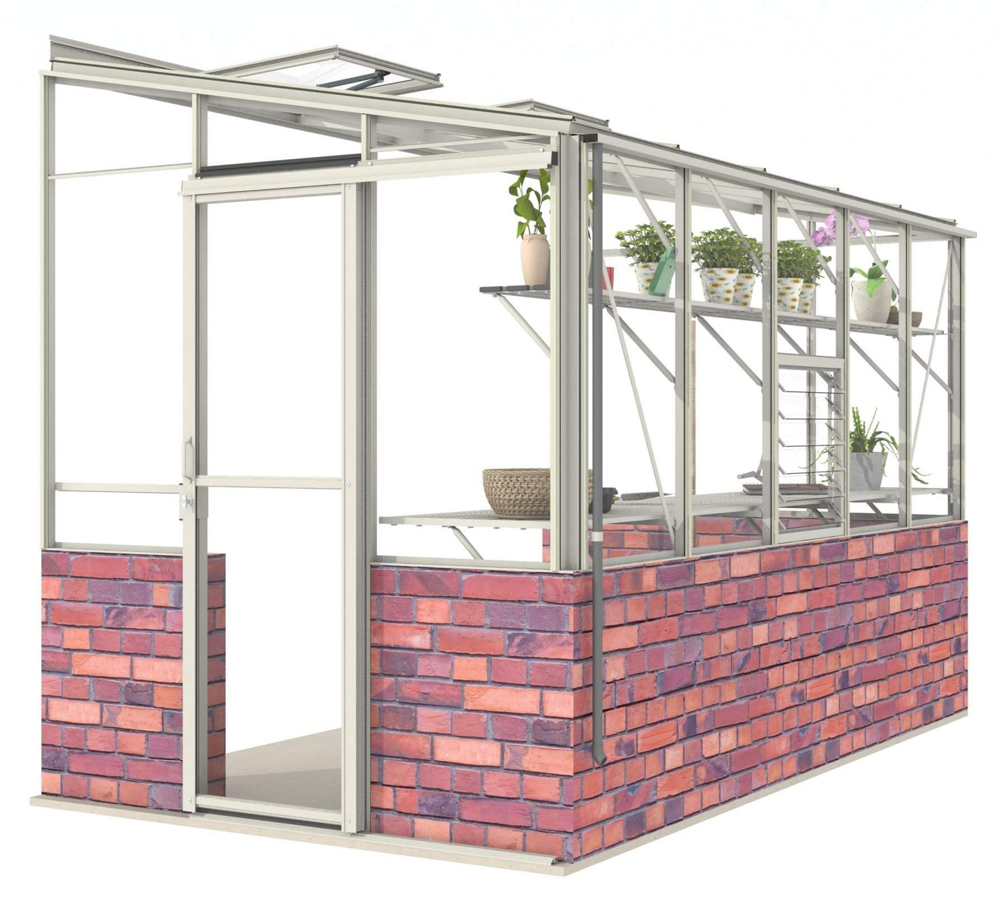 Robinsons 6ft wide LEAN-TO Dwarf Wall