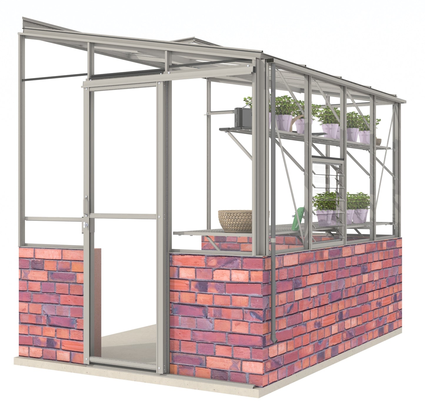Robinsons 6ft wide LEAN-TO Dwarf Wall