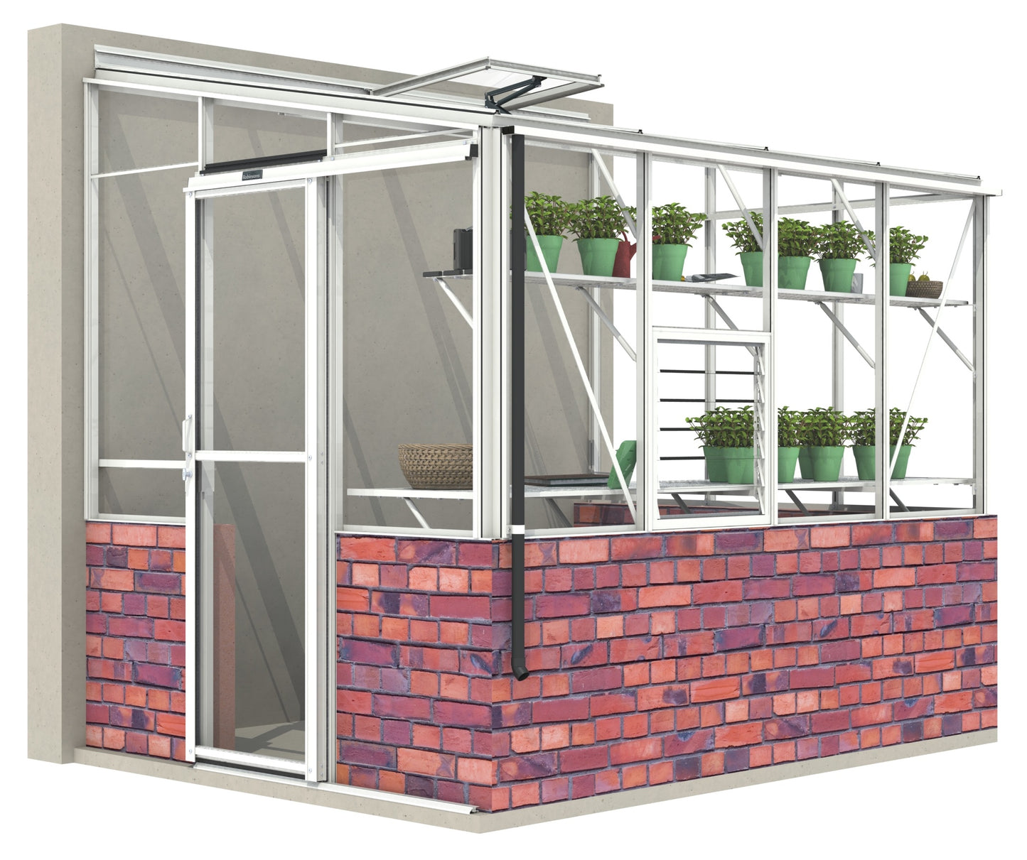 Robinsons 6ft wide LEAN-TO Dwarf Wall