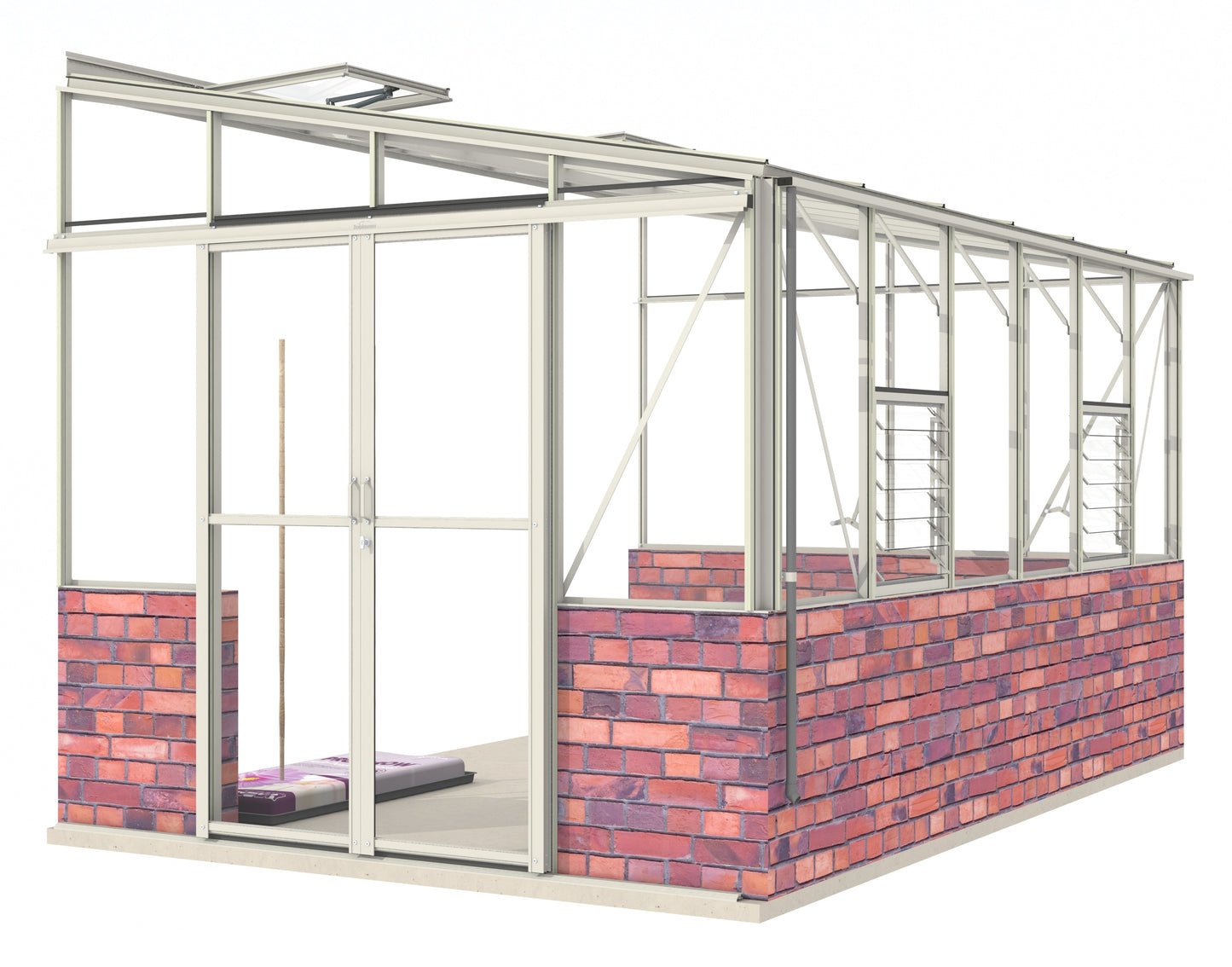 Robinsons 8ft wide LEAN-TO Dwarf Wall