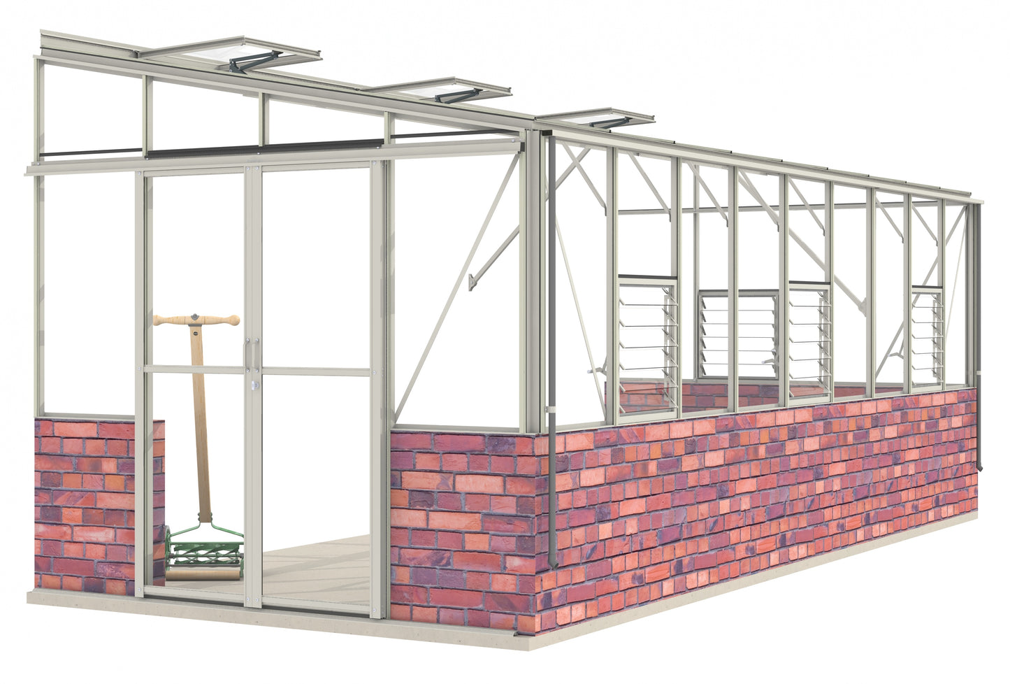 Robinsons 8ft wide LEAN-TO Dwarf Wall