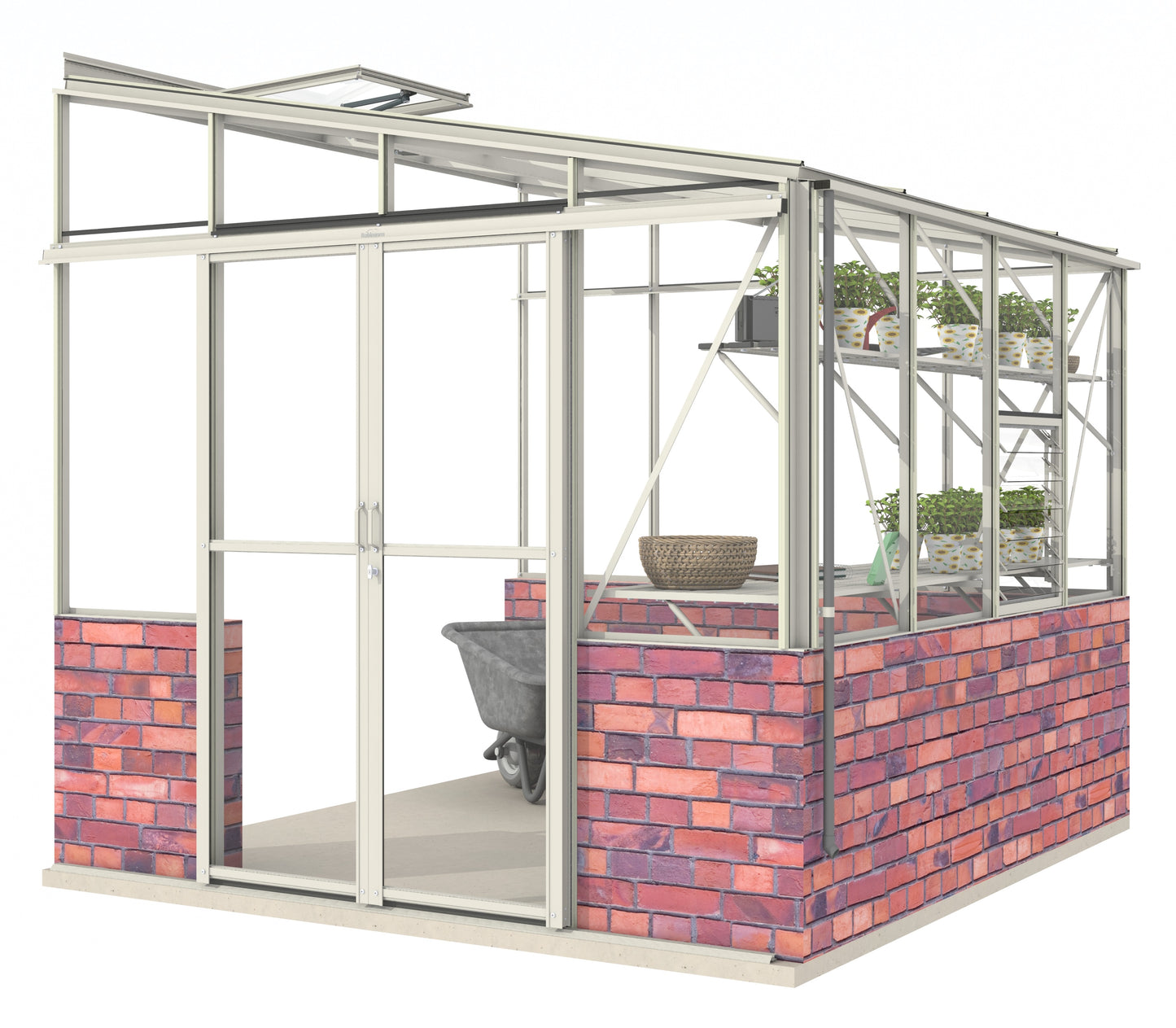 Robinsons 8ft wide LEAN-TO Dwarf Wall
