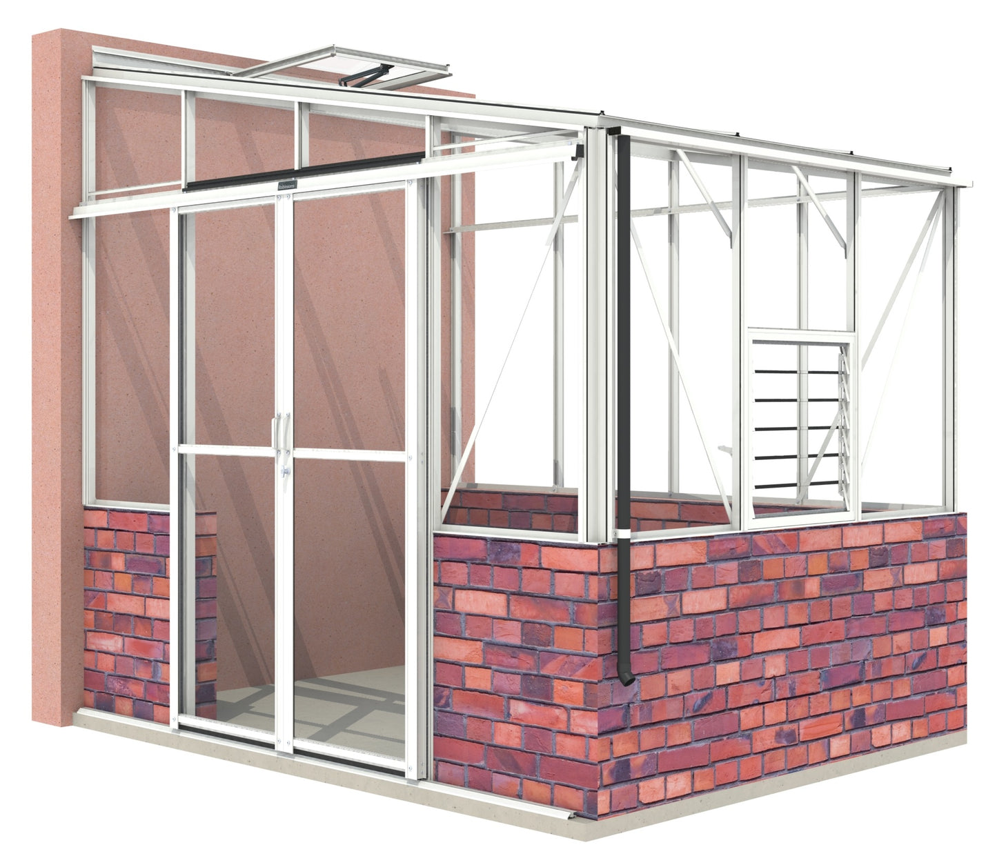 Robinsons 8ft wide LEAN-TO Dwarf Wall